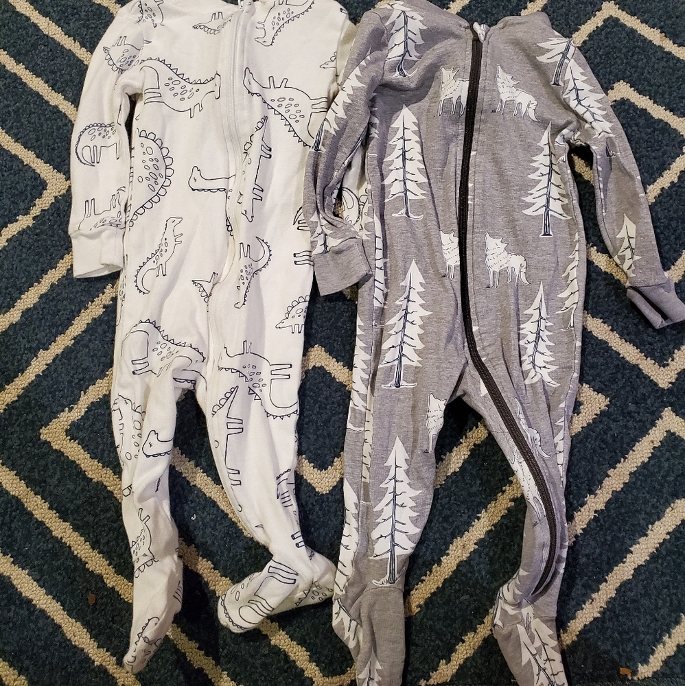 6 month baby footed jammies